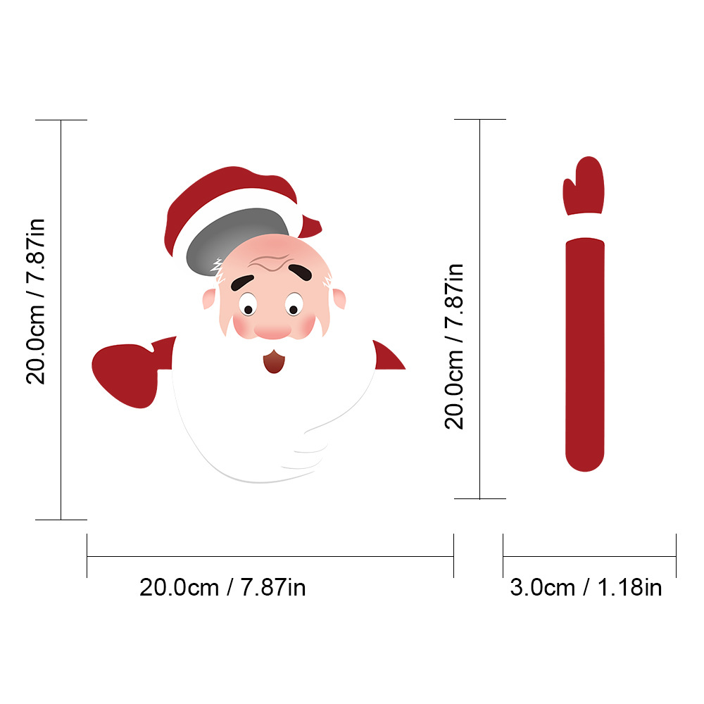 Santa Claus Wiper Sticker Santa Claus Sticker Windshield Wiper for Car Sticker Christmas Wiper Sticker