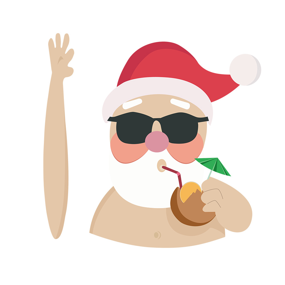 Santa Claus Wiper Sticker Santa Claus Sticker Windshield Wiper for Car Sticker Christmas Wiper Sticker