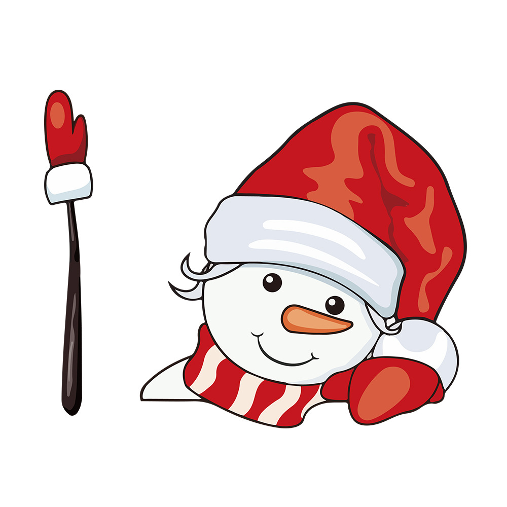 Santa Claus Wiper Sticker Santa Claus Sticker Windshield Wiper for Car Sticker Christmas Wiper Sticker