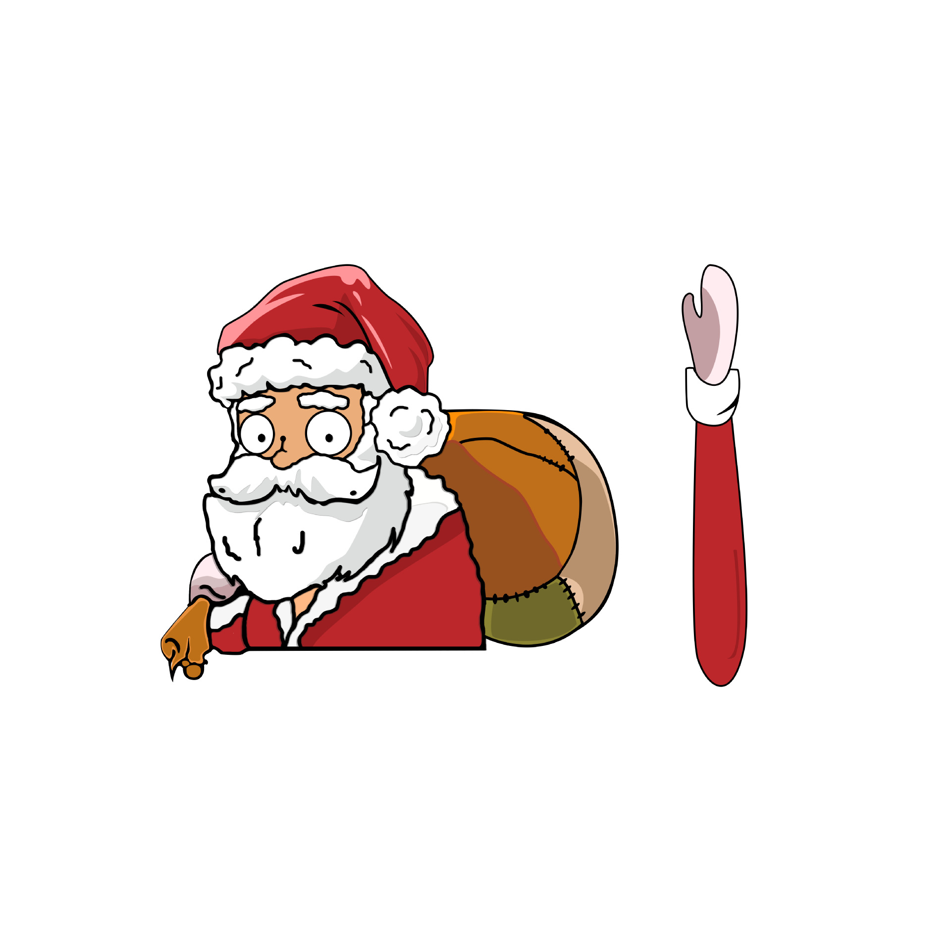 Santa Claus Wiper Sticker Santa Claus Sticker Windshield Wiper for Car Sticker Christmas Wiper Sticker