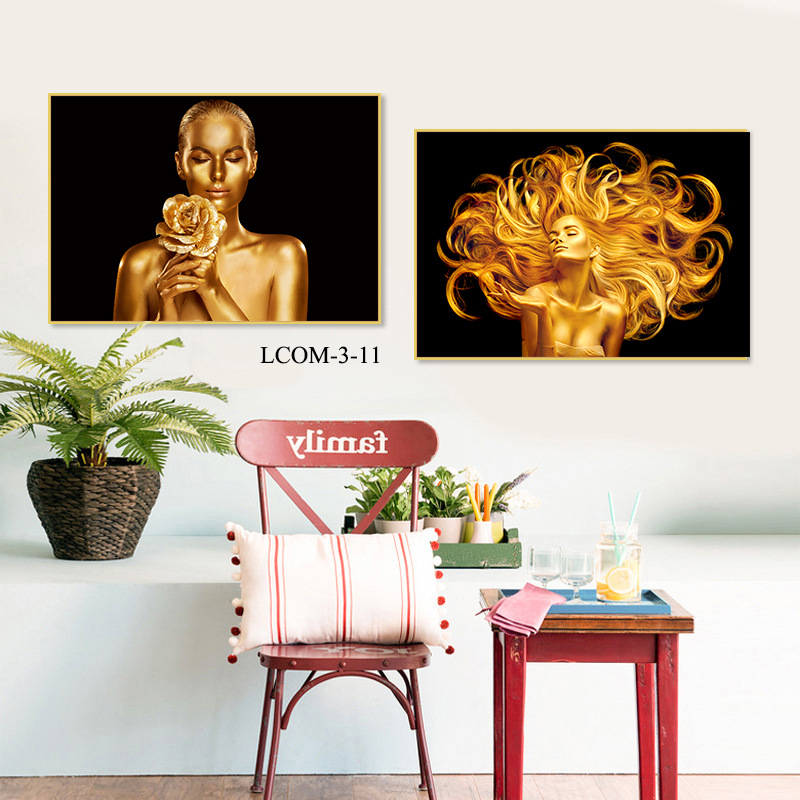 Fashion African Women HD Print Art Canvas Painting Support AliExpress Amazon Customer Customization