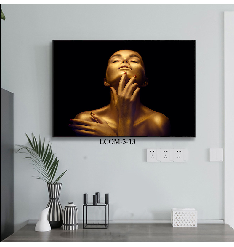 Fashion African Women HD Print Art Canvas Painting Support AliExpress Amazon Customer Customization
