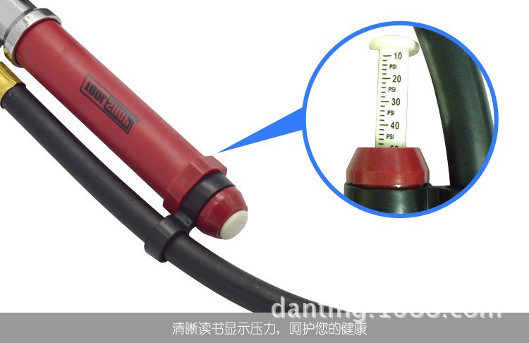 Tire Pressure Gun with Ruler Metal Brass Two-Way Air Nozzle Filling Gauge Digital Display Tire Pressure Gauge Extension Tube