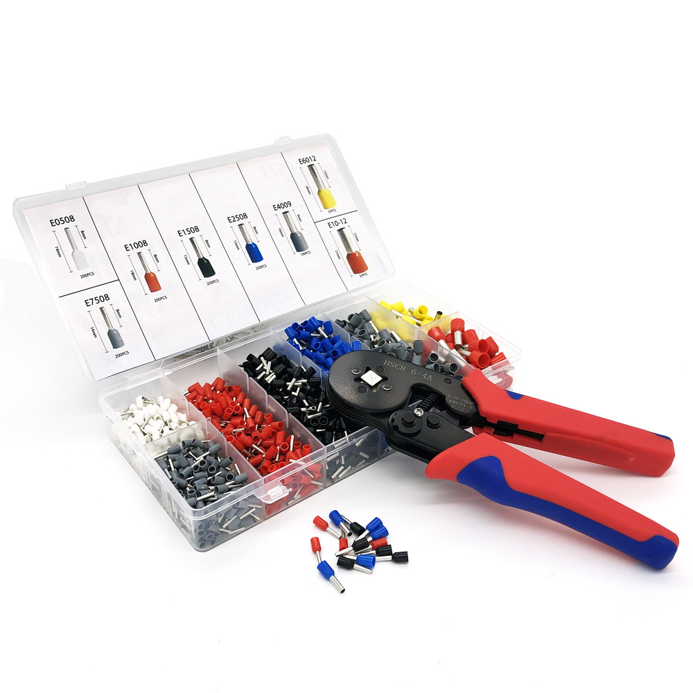 Factory Direct Sales Hcs8 6-4a Tube Type Terminal Crimping Pliers Set Multi-Specification Multifunction Pliers Press Plier