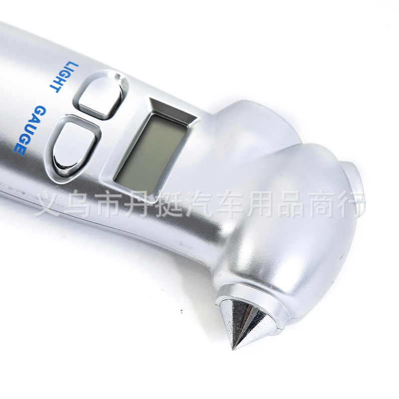 Digital Display Tire Pressure Gauge Multifunctional Tire Pressure Gauge Silver 4-in-1 Tire Pressure Gauge Accurate High Quality Pressure Gauge