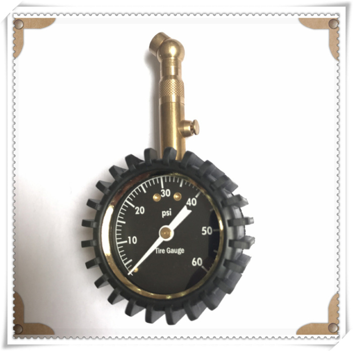 Deflatable Design 360 Degree Rotating High Precision Dial Tire Pressure Gauge Tire Pressure Gauge Factory Direct Sales