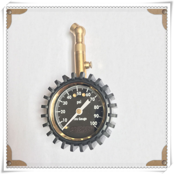 Deflatable Design 360 Degree Rotating High Precision Dial Tire Pressure Gauge Tire Pressure Gauge Factory Direct Sales
