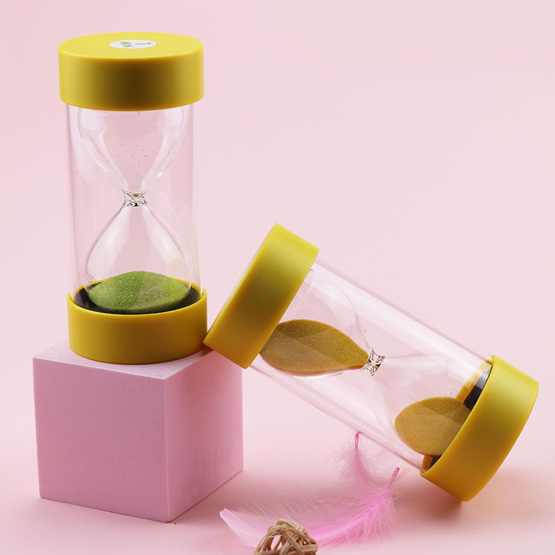 Support 3/5/10/30 Minutes Children&#039;s Toy Timer Creative Decoration round Cover Plastic Hourglass