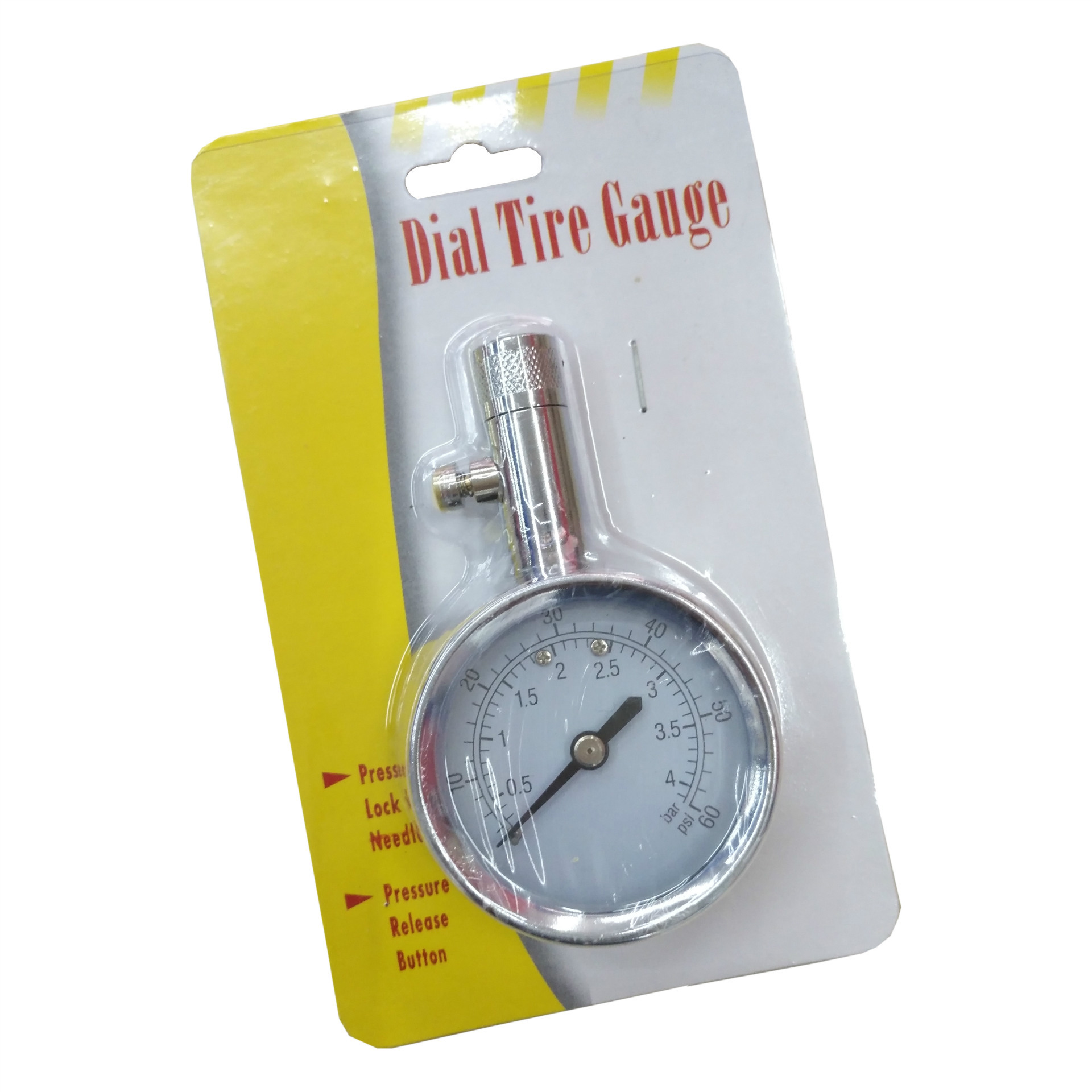 High-Precision Tire Pressure Gauge Measuring Tire Pressure Monitor Can Deflate Metal Automobile Tires