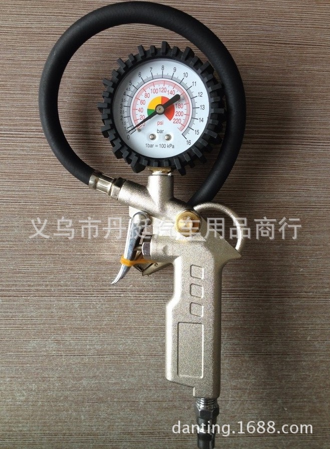 High-Precision Tire Pressure Gun Charging Tire Pressure Gauge of Automobile Steam Wheel Tire Pressure Gauge Precision Inflatable Pressure Gauge