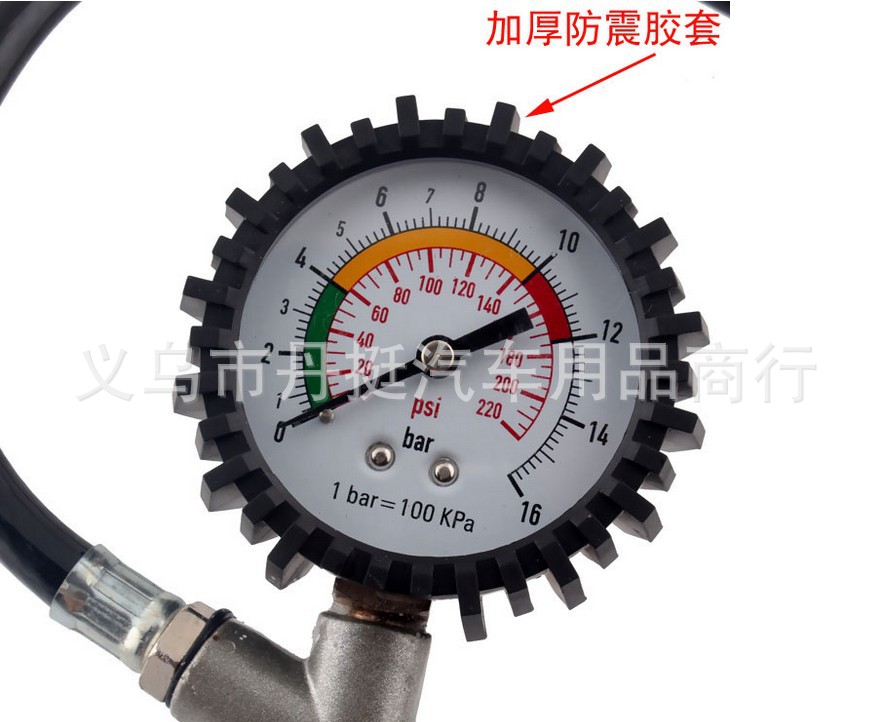 High-Precision Tire Pressure Gun Charging Tire Pressure Gauge of Automobile Steam Wheel Tire Pressure Gauge Precision Inflatable Pressure Gauge