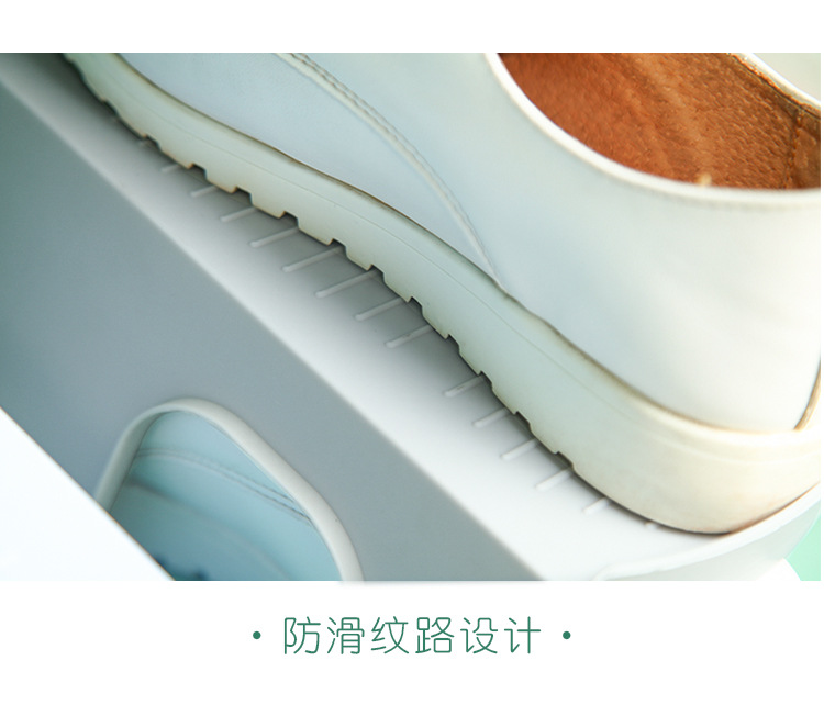 (Factory Direct Sales) Simple Shoe Rack Double Layer Shoe Support Shoe Rack Slippers Organizing Rack Plastic Shoes Storage Rack