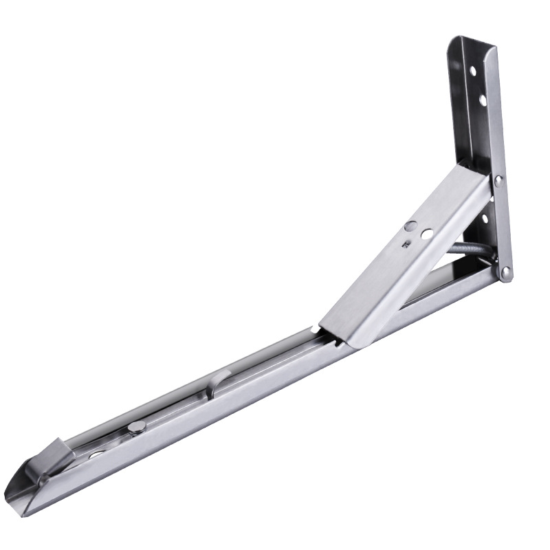 Stainless Steel Spring Folding Tripod Bracket Wall Shelf Shelf Load-Bearing Shelf Support F-Type Support Frame