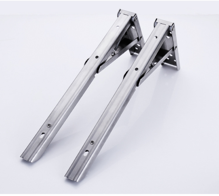 Stainless Steel Spring Folding Tripod Bracket Wall Shelf Shelf Load-Bearing Shelf Support F-Type Support Frame Stainless Steel Spring Folding Tripod Bracket Wall Shelf Shelf Load-Bearing Shelf Support F-Type Support Frame
