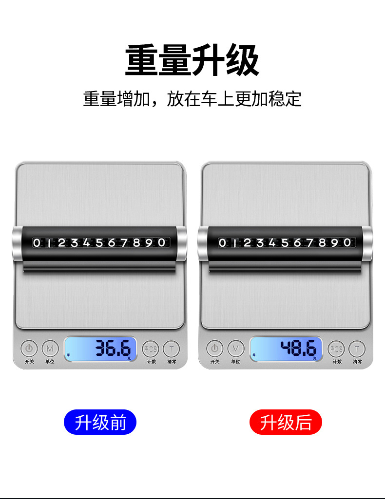 Car Temporary Parking Sign Temporary Parking Card Telephone Plate Metal Number Plate for Car Moving Customized Parking Number Plate Parking Plate