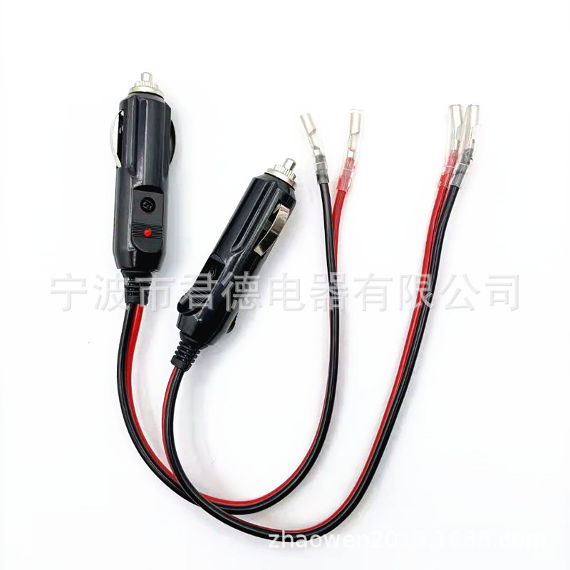 Vehicle-Mounted Power Wire Cigarette Lighter Plug Wire Cigarette Lighter Car Charging Cable Cigarette Lighter with Bullet Terminal Wire