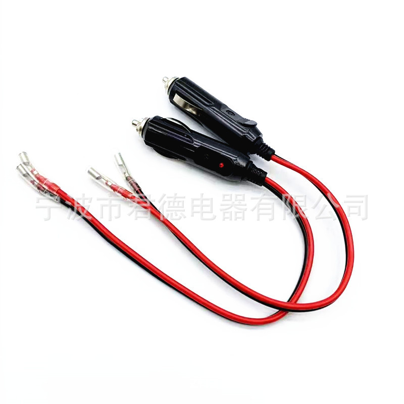 Vehicle-Mounted Power Wire Cigarette Lighter Plug Wire Cigarette Lighter Car Charging Cable Cigarette Lighter with Bullet Terminal Wire