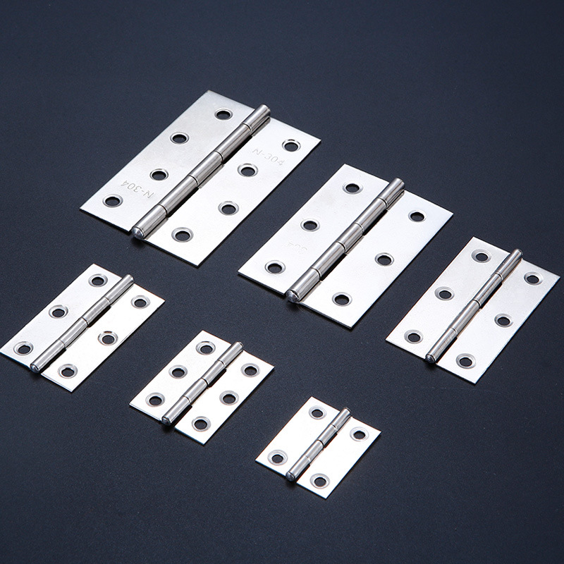 Stainless Steel Hinge Multi-Specification Muffler Door and Window Hardware Accessories Hinge Cabinet Closet Door Mini Flat Hinge