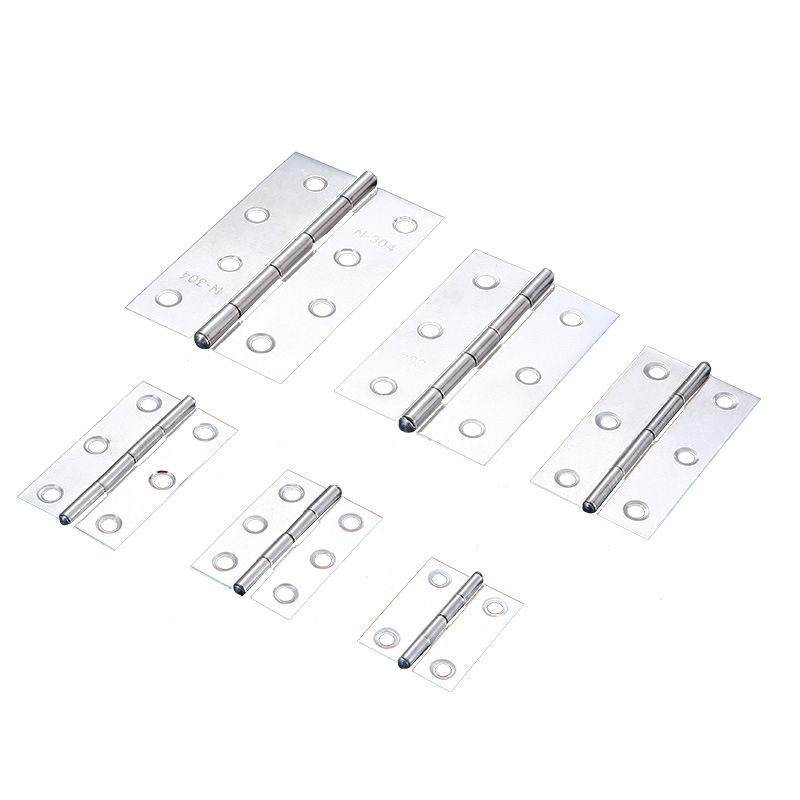 Stainless Steel Hinge Multi-Specification Muffler Door and Window Hardware Accessories Hinge Cabinet Closet Door Mini Flat Hinge