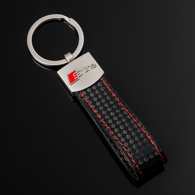 Cross-Border M Three-Color Sports Sign Audi Sline Audi RS Volkswagen R AMG Mercedes-Benz Car Logo Keychain Pendant