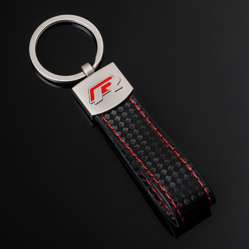 Cross-Border M Three-Color Sports Sign Audi Sline Audi RS Volkswagen R AMG Mercedes-Benz Car Logo Keychain Pendant