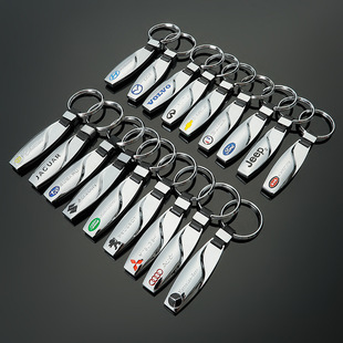 Cross-Border M Three-Color Sports Sign Audi Sline Audi RS Volkswagen R AMG Mercedes-Benz Car Logo Keychain Pendant