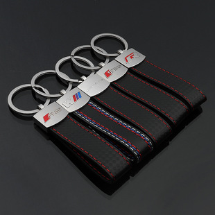 Cross-Border M Three-Color Sports Sign Audi Sline Audi RS Volkswagen R AMG Mercedes-Benz Car Logo Keychain Pendant