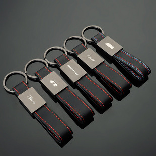 Cross-Border M Three-Color Sports Sign Audi Sline Audi RS Volkswagen R AMG Mercedes-Benz Car Logo Keychain Pendant