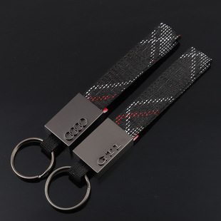 Cross-Border M Three-Color Sports Sign Audi Sline Audi RS Volkswagen R AMG Mercedes-Benz Car Logo Keychain Pendant