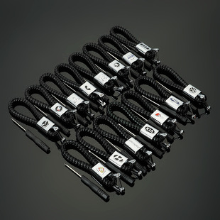 Cross-Border M Three-Color Sports Sign Audi Sline Audi RS Volkswagen R AMG Mercedes-Benz Car Logo Keychain Pendant
