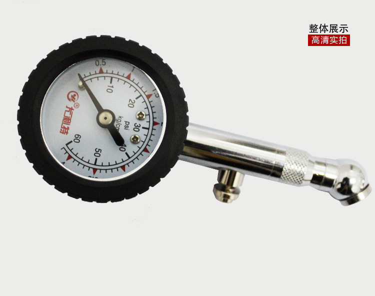 Pressure Gauge Mechanical Metal High Precision Monitoring Tire Pressure Gauge with Deflation Function Air Pressure Gauge