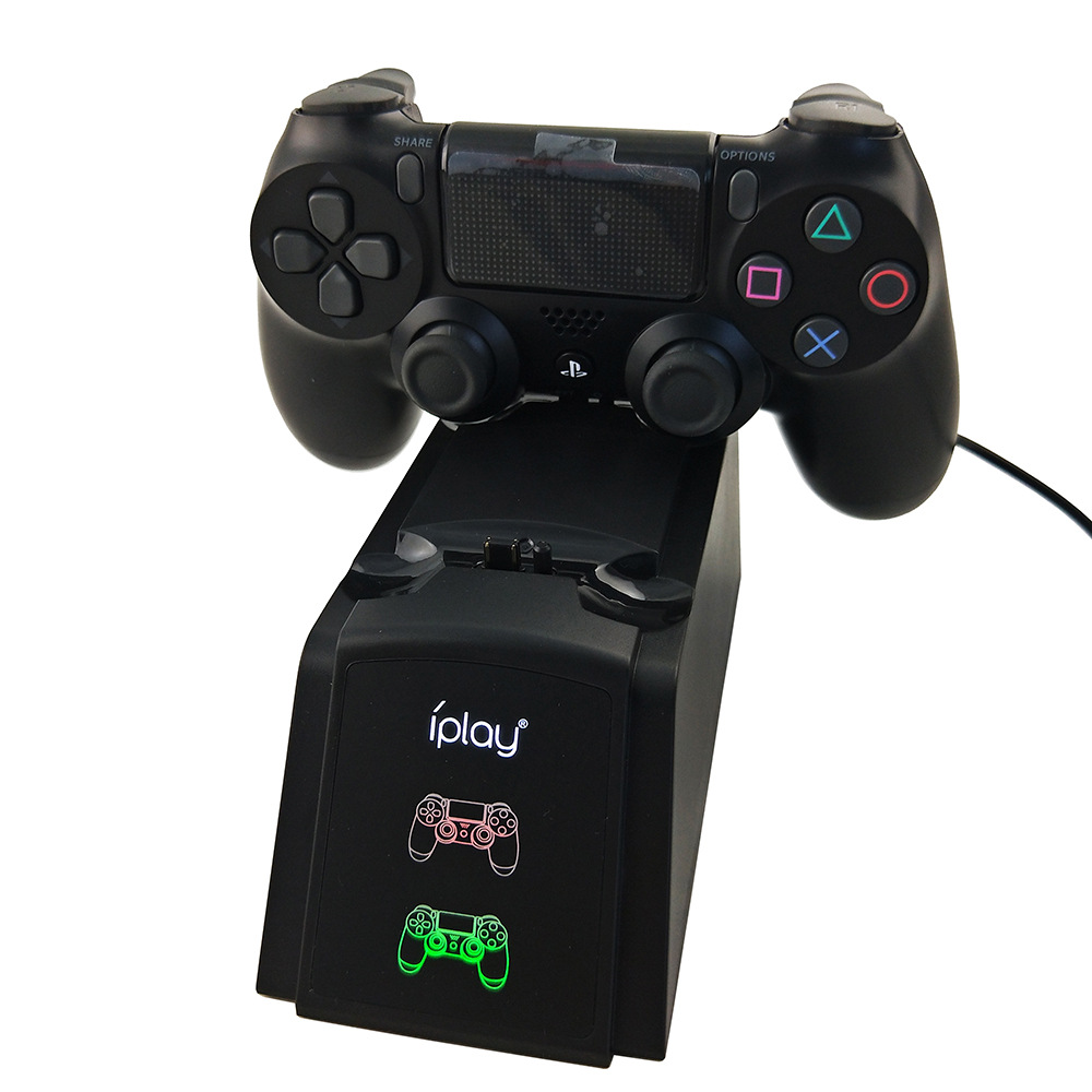 PS4 wireless controller dual-seat charging belt LED display light PS4 game controller dual-charging electrical terminal interface