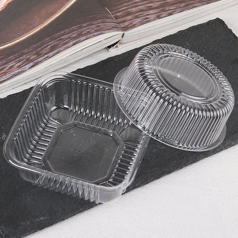 25c_pet Transparent Square Moon Cake Tray/Cake Pad/Inner Support/6.5/7/7.5/8/8.5/9cm