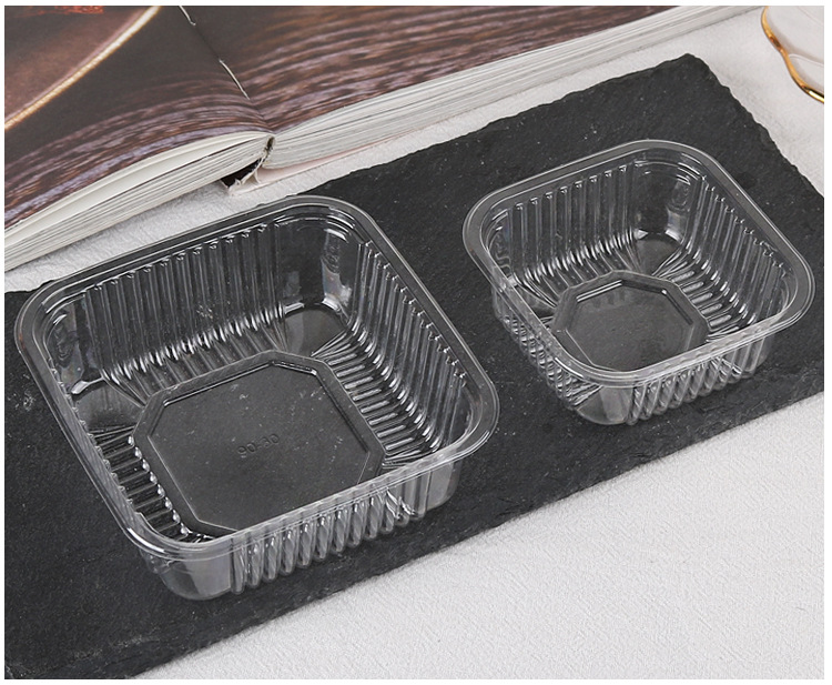 25c_pet Transparent Square Moon Cake Tray/Cake Pad/Inner Support/6.5/7/7.5/8/8.5/9cm
