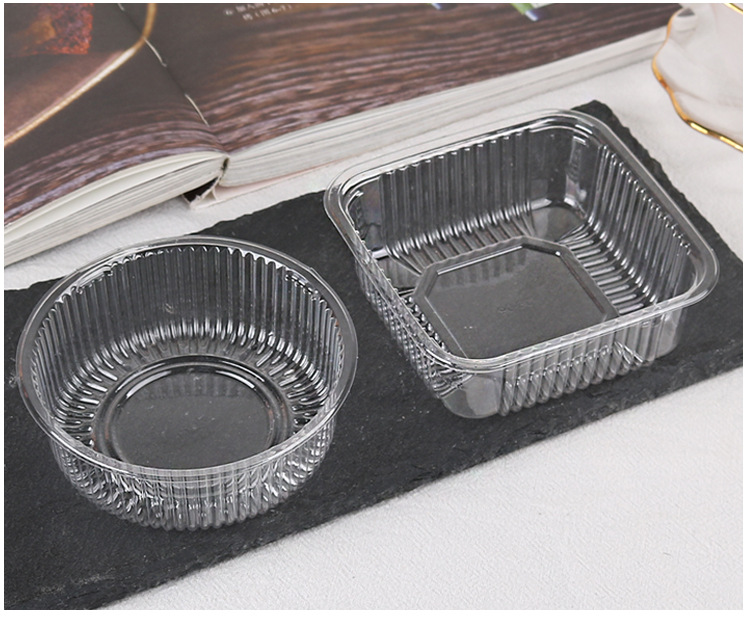 25c_pet Transparent Square Moon Cake Tray/Cake Pad/Inner Support/6.5/7/7.5/8/8.5/9cm