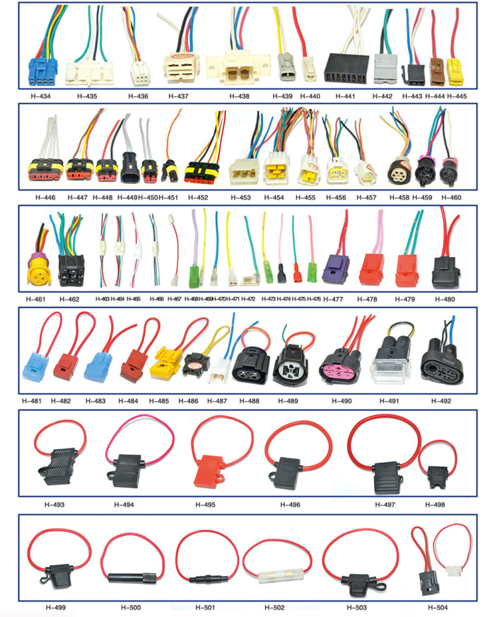 Cold press terminal plug spring terminal car supplies