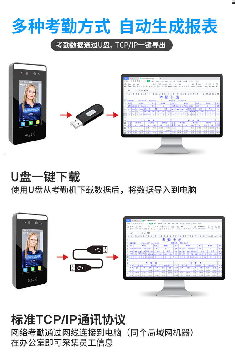 Dynamic Face Recognition Access Controller Attendance Machine All-in-One Facial Time Recorder Office Outdoor Waterproof Dynamic Face Recognition Access Controller Attendance Machine All-in-One Facial Time Recorder Office Outdoor Waterproof