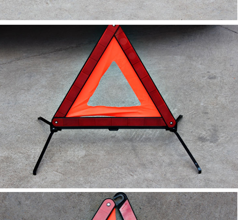 Safety Emergency Tripod Warning Sign Box YK-6 Automotive Reflective Parking Warning Rack Tripod Foldable