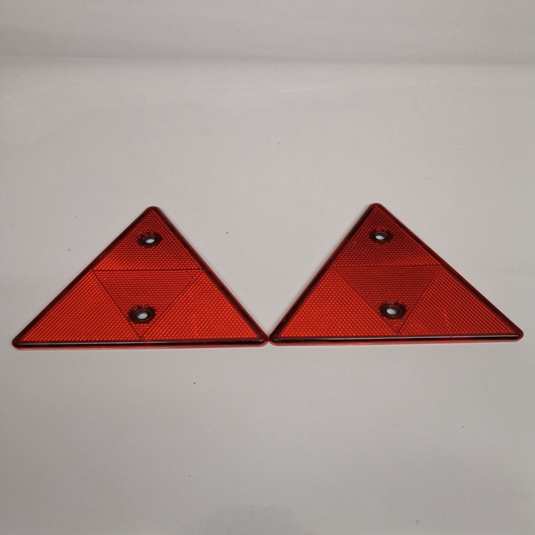 Semi-Hanging Mid-End Rear Reflective Triangle Restorer with Hole Plastic Triangle Warning Sign Reflector Truck Tripod