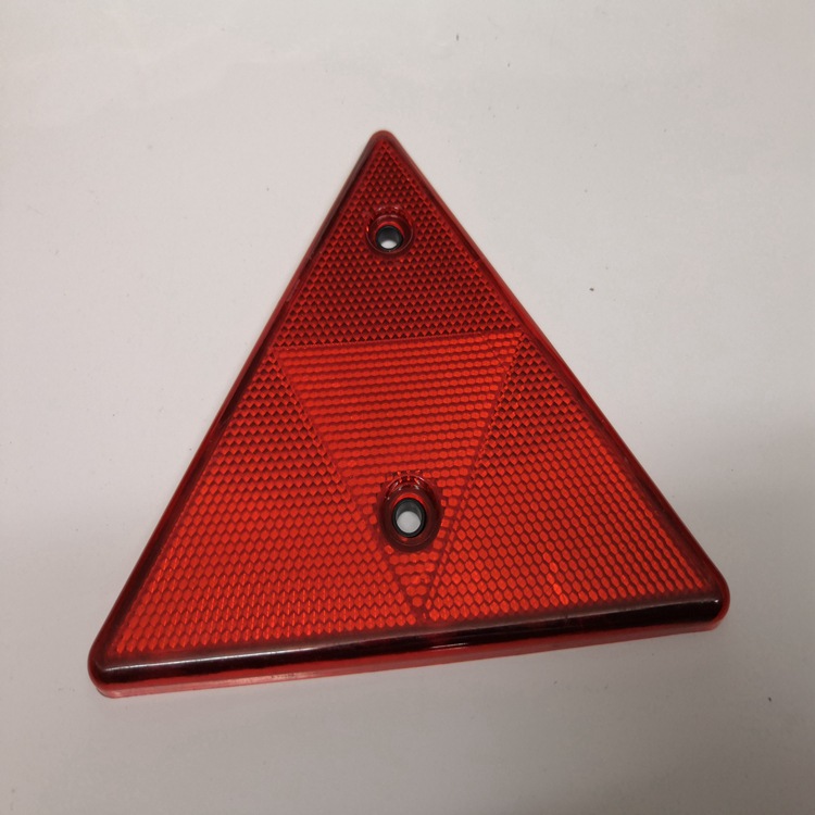 Semi-Hanging Mid-End Rear Reflective Triangle Restorer with Hole Plastic Triangle Warning Sign Reflector Truck Tripod