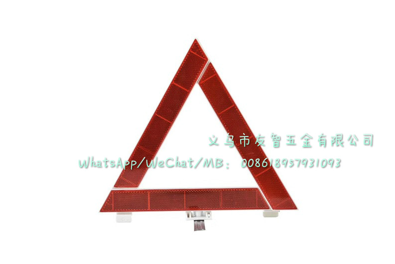 Triangle reflective rack triangle warning sign onboard tool
