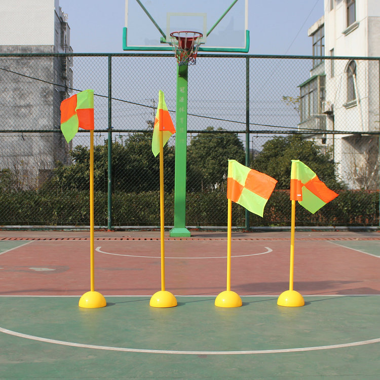 Football Corner Flag Sign Post Checkmark Flag Obstacle Water Injection Corner Flag Training Warning Rod Football Training Equipment