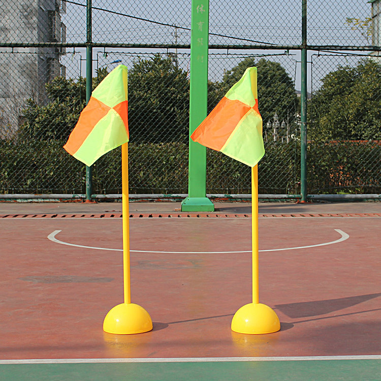 Football Corner Flag Sign Post Checkmark Flag Obstacle Water Injection Corner Flag Training Warning Rod Football Training Equipment