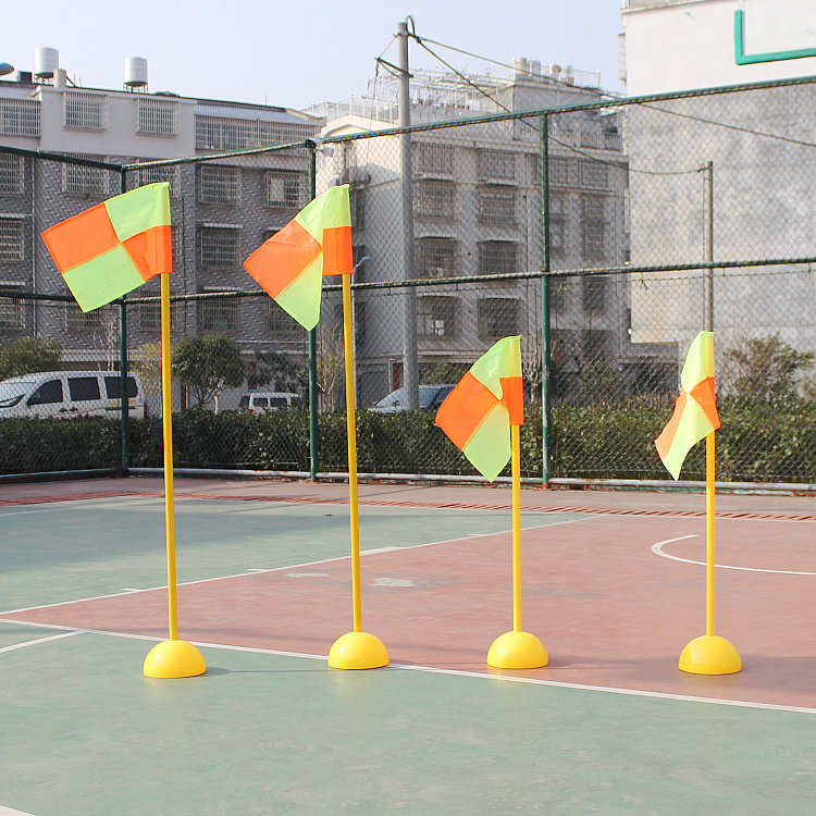Football Corner Flag Sign Post Checkmark Flag Obstacle Water Injection Corner Flag Training Warning Rod Football Training Equipment