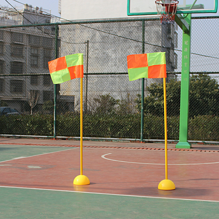 Football Corner Flag Sign Post Checkmark Flag Obstacle Water Injection Corner Flag Training Warning Rod Football Training Equipment