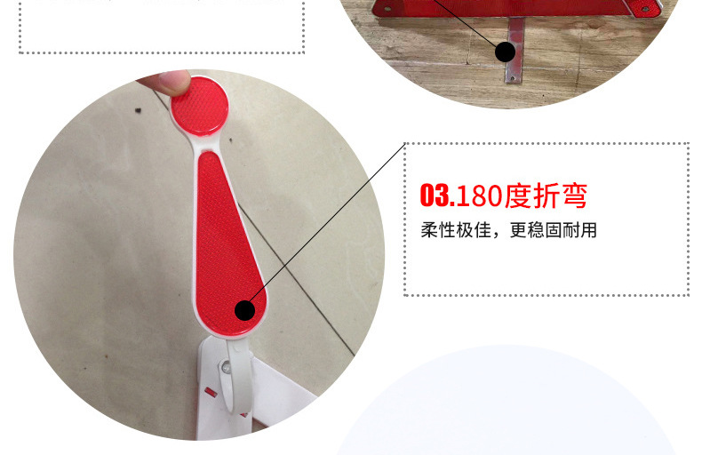 3055 reflective triangular parking warning frame parking reflector warning sign holder