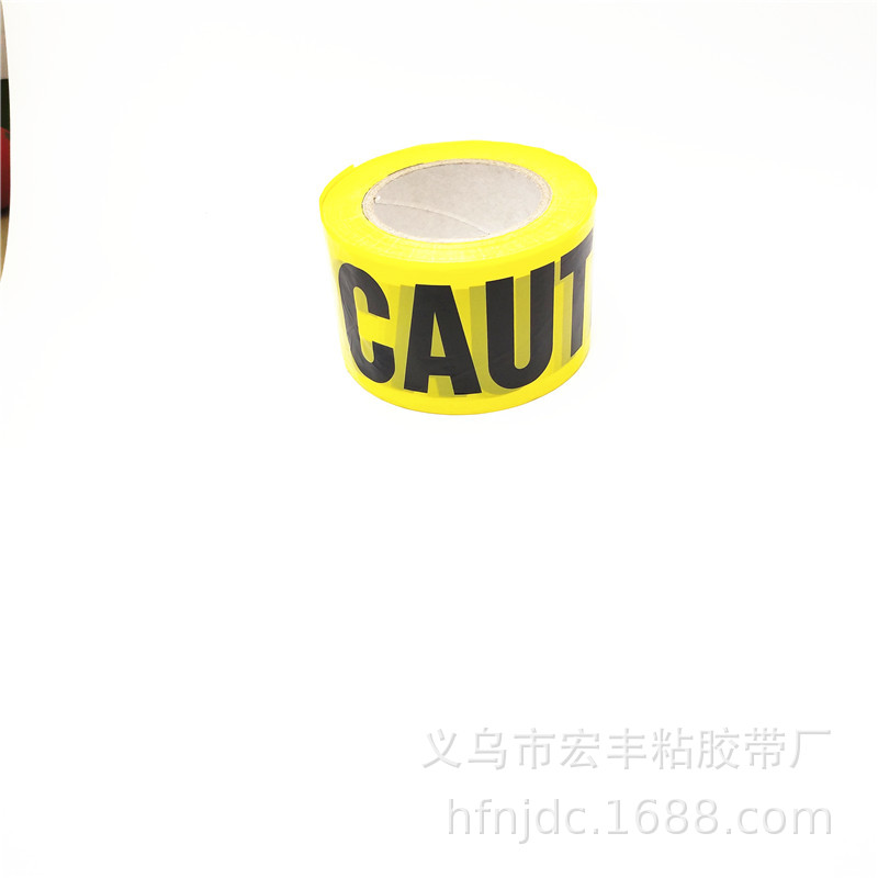 Warning Tape Sign Yellow Black Reflective Sticker 100 M Letter Traffic Sign Tape Floor Warning Tape Customizable