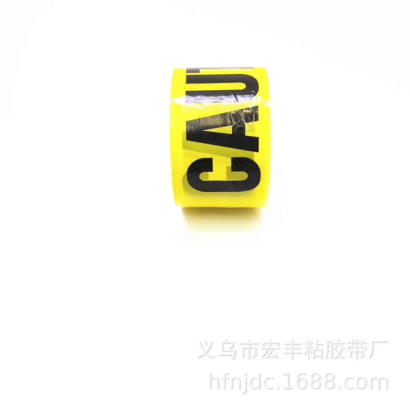 Warning Tape Sign Yellow Black Reflective Sticker 100 M Letter Traffic Sign Tape Floor Warning Tape Customizable