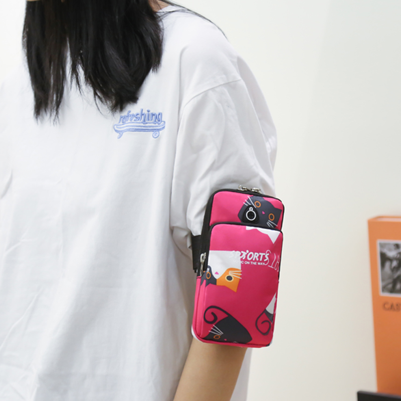 Running Mobile Phone Arm Bag Unisex Fitness Sports Mobile Phone Arm Bag Bag Arm Machine Set Bag Wrist Bag Equipment