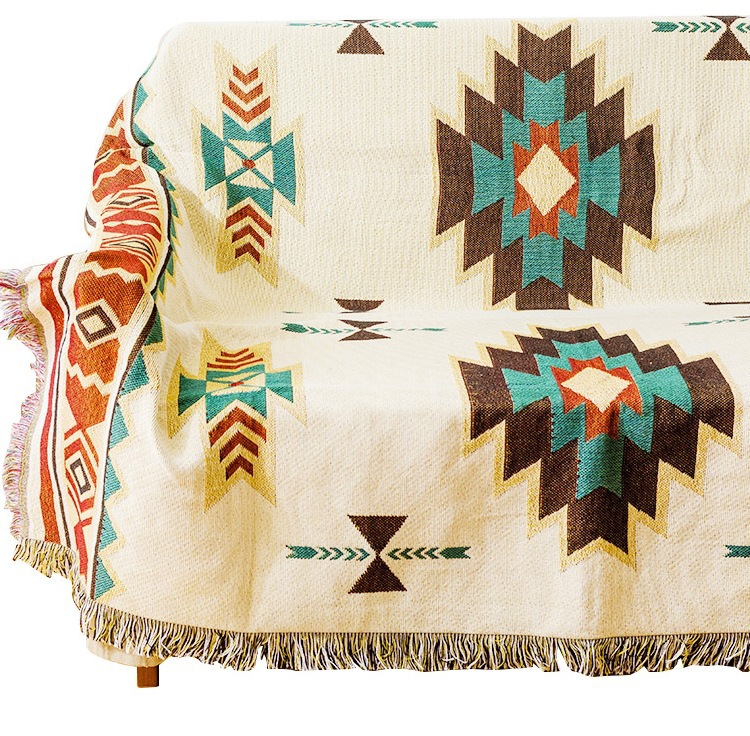 Multifunctional Chenille Ethnic Sofa Blanket Camping Outdoor Blanket Decorative Blanket Picnic Blanket Blanket One Product Dropshipping Free Shipping